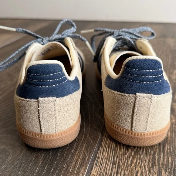 Adidas Originals Samba Kids’ Warm Vanilla/Night Indigo Gum (GS) Sneaker—K2 - Picture 11 of 14